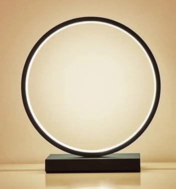 DecorBites™ LED Ring Table Lamp: Modern Nordic Bedroom Lighting Fixture