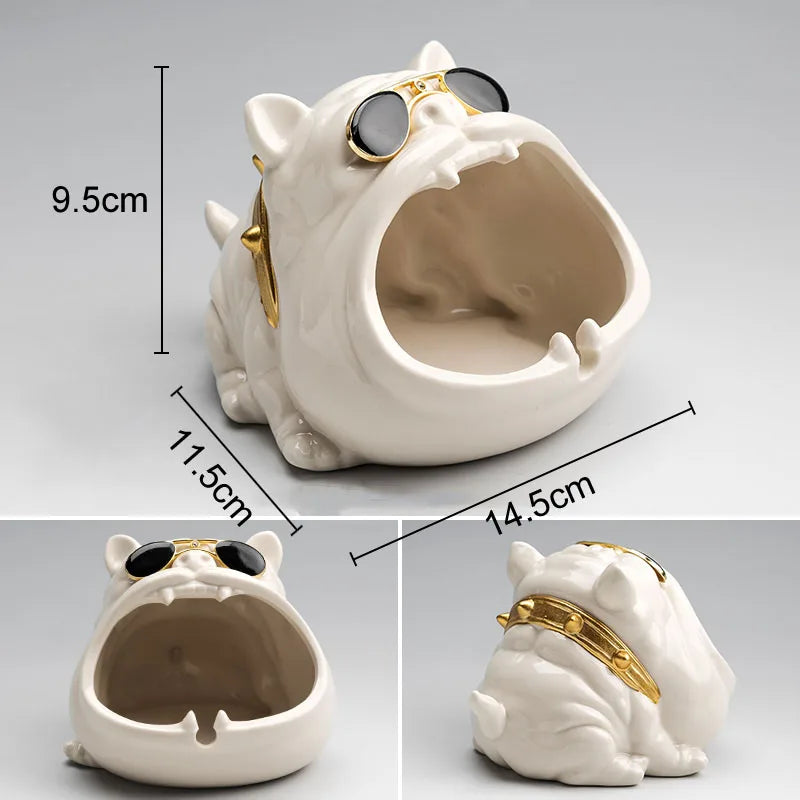 DecorBites™ Cartoon Dog Ashtray | Creative Animal Resin Home Decor Gift