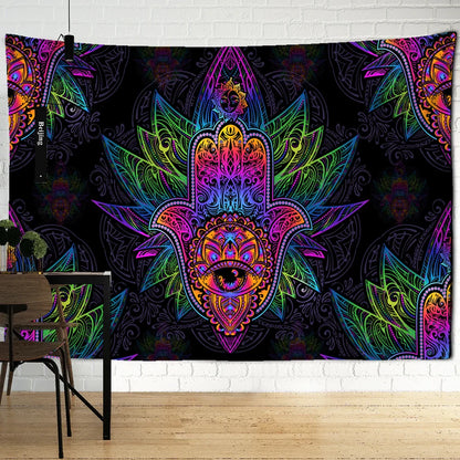 Decobites Sun Print Bohemian Tarot Tapestry Wall Hanging for Family Bedroom