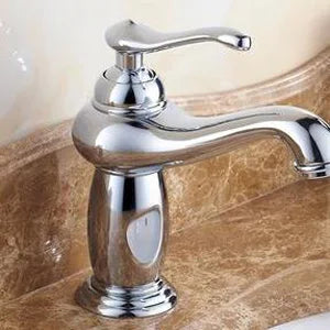 Grifo de lavabo de baño en latón dorado Decorbites™ con mezclador de cerámica