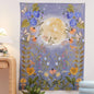 Psychedelic Moon & Starry Sky Tapestry by Decobites - Room & Dorm Decor Art