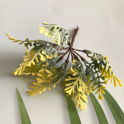 Paquete de estambres de bayas verdes DecorBites™ para decoración navideña y envoltorio de regalos DIY