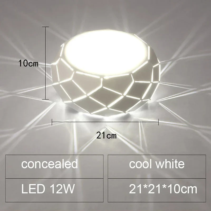 DecorBites™ LED Ceiling Light: Simplicity 5W 12W Dimmable Cylinder Lamp for Aisle Corridor