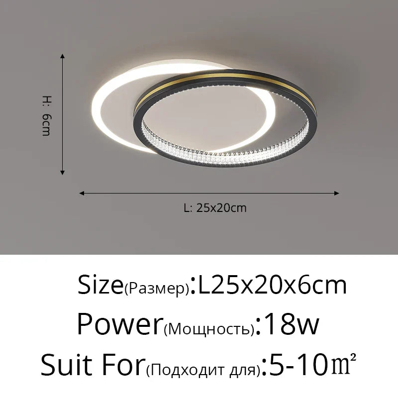 DecorBites™ Crystal LED Ceiling Lights for Home Entrance Indoor Lighting Fixtures