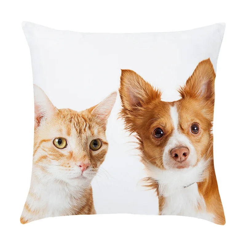 DecorBites™ Co-Pattern Series Peach Skin Pillowcase - 45X45CM - Custom Bedside & Sofa Pillowcase