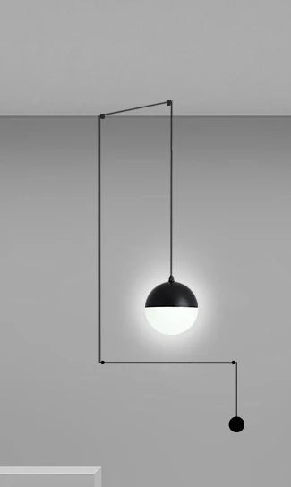 Lámpara colgante de bola de cristal DecorBites™ con iluminación LED para la decoración de la isla de la cocina