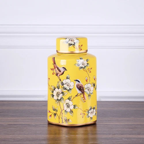 مزهرية خزفية ريفية من DecorBites™: جرة ديكور منزلي زهرية لغرفة المعيشة وطاولة الطعام