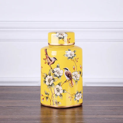 مزهرية خزفية ريفية من DecorBites™: جرة ديكور منزلي زهرية لغرفة المعيشة وطاولة الطعام