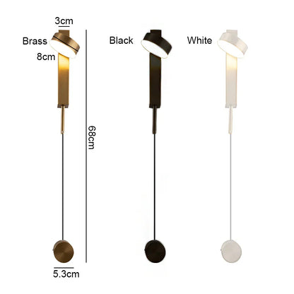 Lámpara de pared LED dorada DecorBites™ con regulador de intensidad: diseño creativo para dormitorio y pasillo