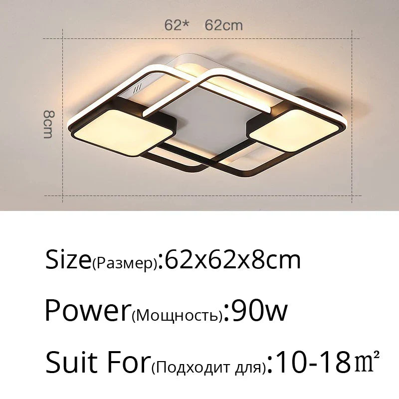 DecorBites™ LED Ceiling Light: Modern Home Lighting Fixture for Living, Dining, Bedroom