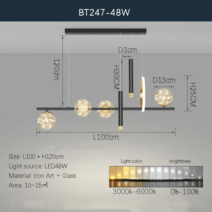 DecorBites™ LED Chandelier: Stylish Indoor Lighting for Bedroom, Living Room, Dining Room