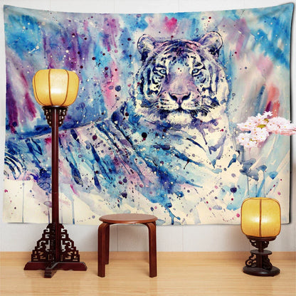 Colorful Lion Tapestry Wall Hanging Bohemian Style Hippie Decobites Home Decor