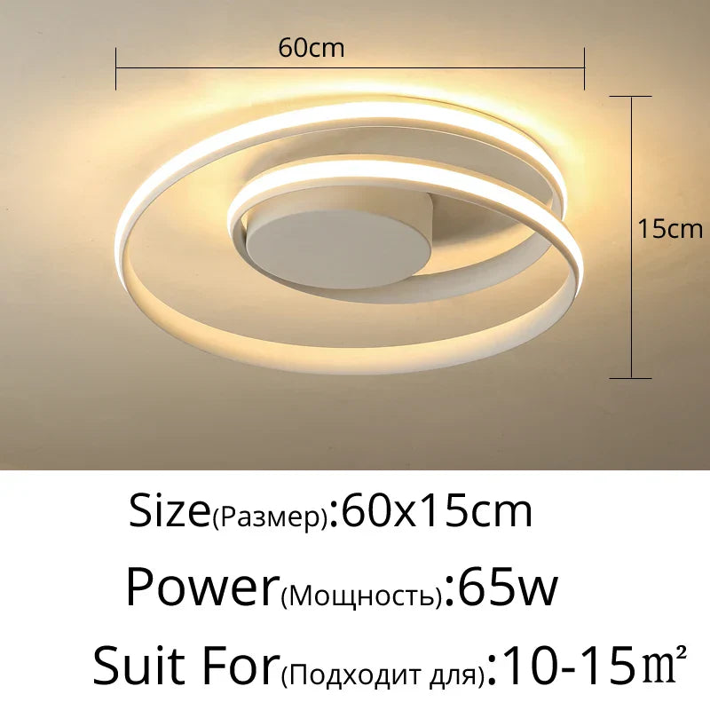 Lámpara de Araña LED™ Decorbites: Luces Modernas de Montaje Superficial para Sala de Estar, Dormitorio, Estudio