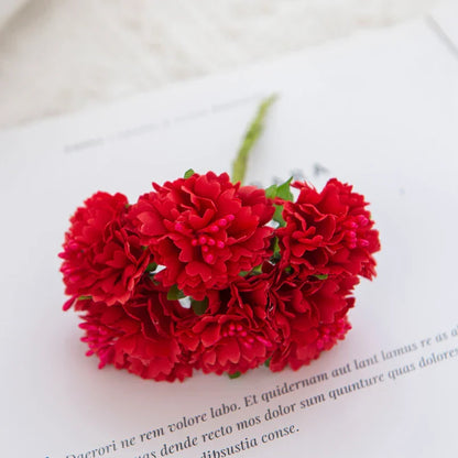 DecorBites™ Carnation Stamen Silk Flowers for Home Decor, Wedding, DIY, Gifts