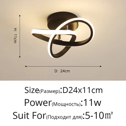 Lámpara de techo LED DecorBites™ para iluminación interior moderna de estilo minimalista