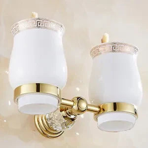 Gold Crystal Bath Set