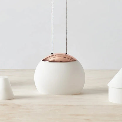 ديكوربايتس™ مصباح جوجو LED زجاجي حديث معلق، ارتفاع قابل للتعديل، إضاءة طاولة بجانب السرير باللون الذهبي