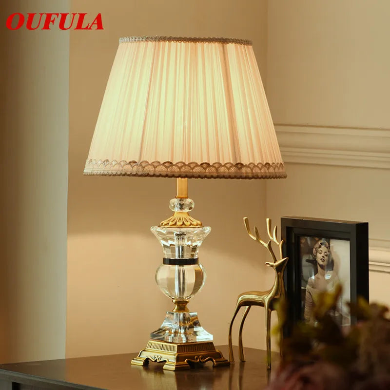 DecorBites™ Crystal Table Lamps - Modern Luxury Desk Lights for Home and Hospitality