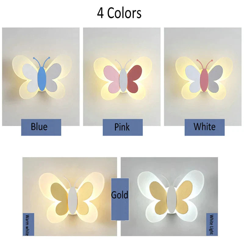 DecorBites™ Butterfly Wall Lamp: Charming LED Light for Kids' Bedroom and Nursery