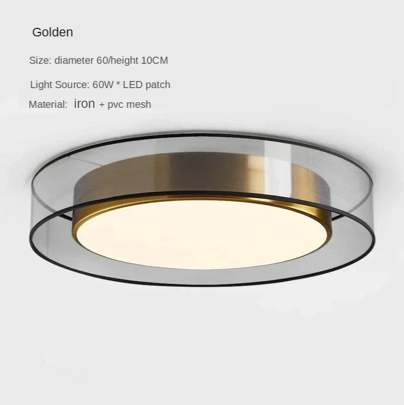 DecorBites™ LED Ceiling Light: Minimalist Nordic Round Lighting Fixture for Living Room, Bedroom, Dining Room