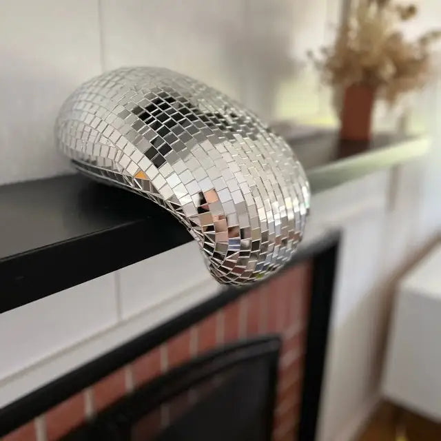 Handcrafted Glittering Disco Ball Sculpture