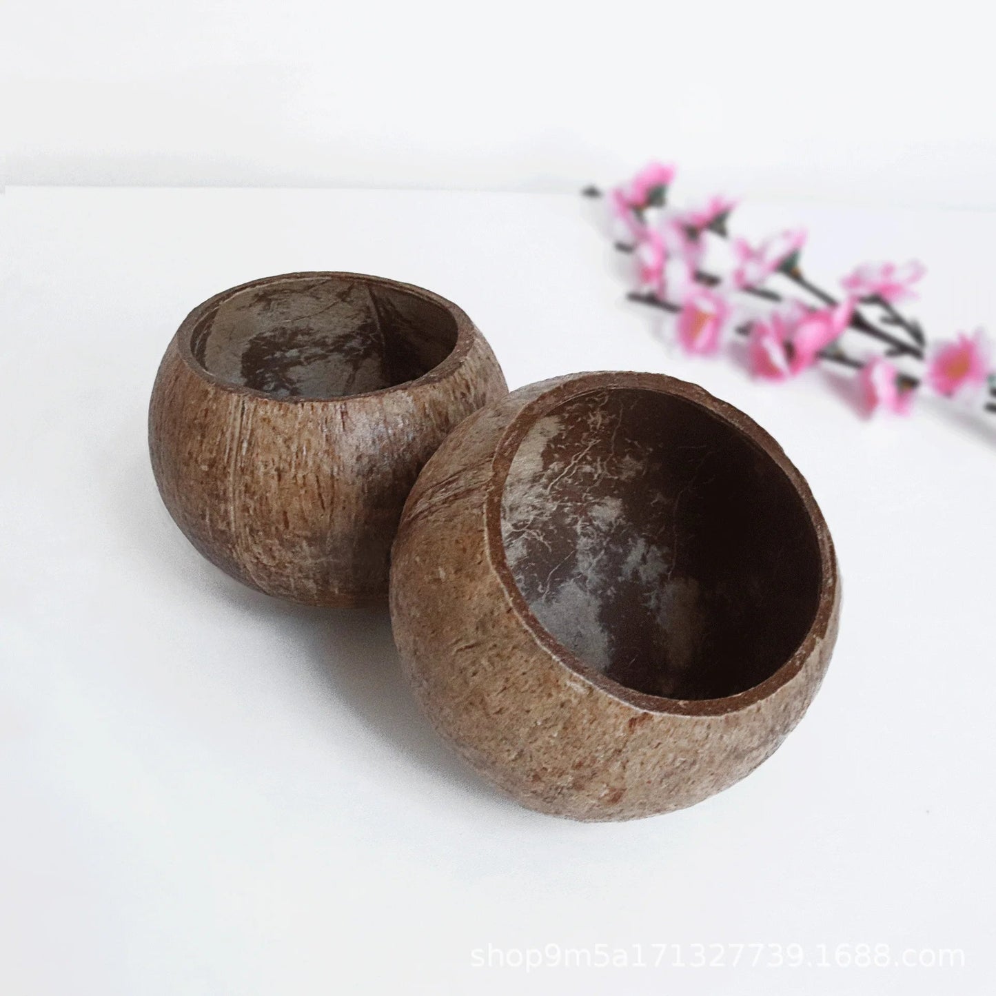 Handmade Coconut Shell Candle Bowl