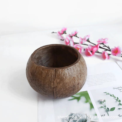 Handmade Coconut Shell Candle Bowl