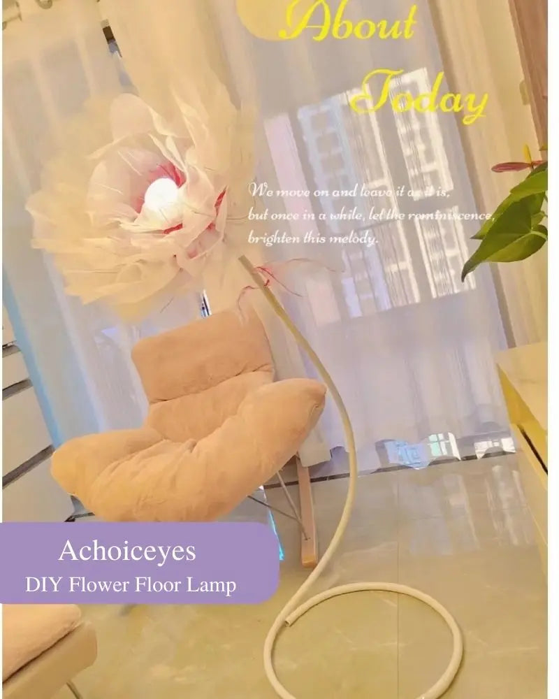 Handmade Flowering Floor Lamp Decor