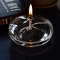 Handmade Glass Oil Lamp - Rustic Decor