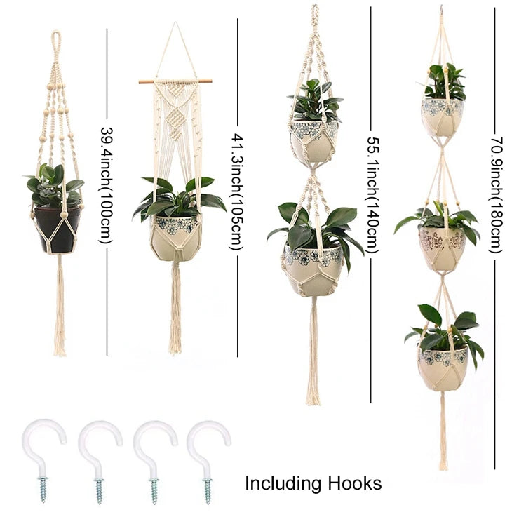 Handmade Jute Macrame Plant Hanger