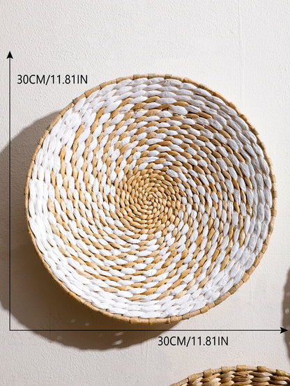 Handmade Seagrass Boho Wall Basket