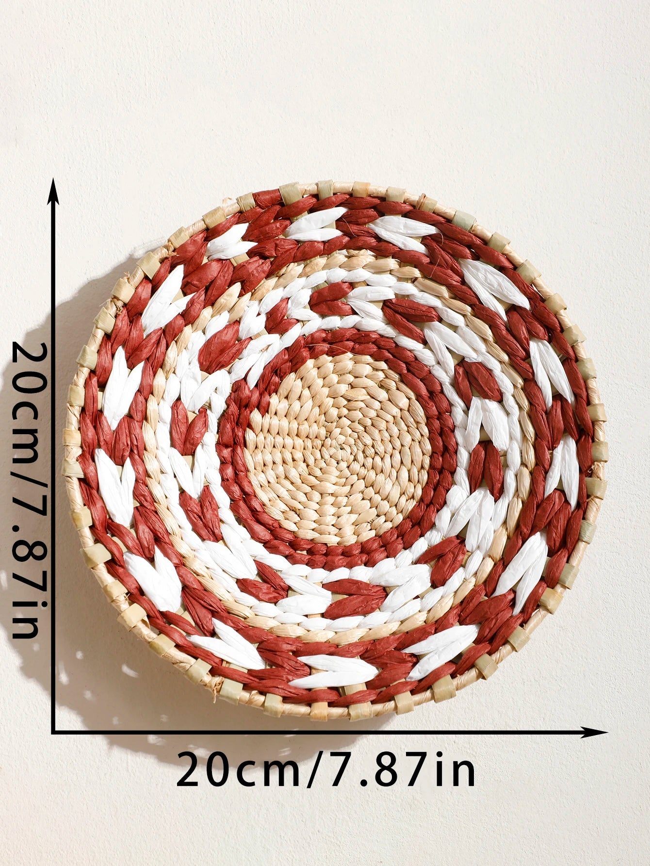 Handmade Seagrass Boho Wall Basket