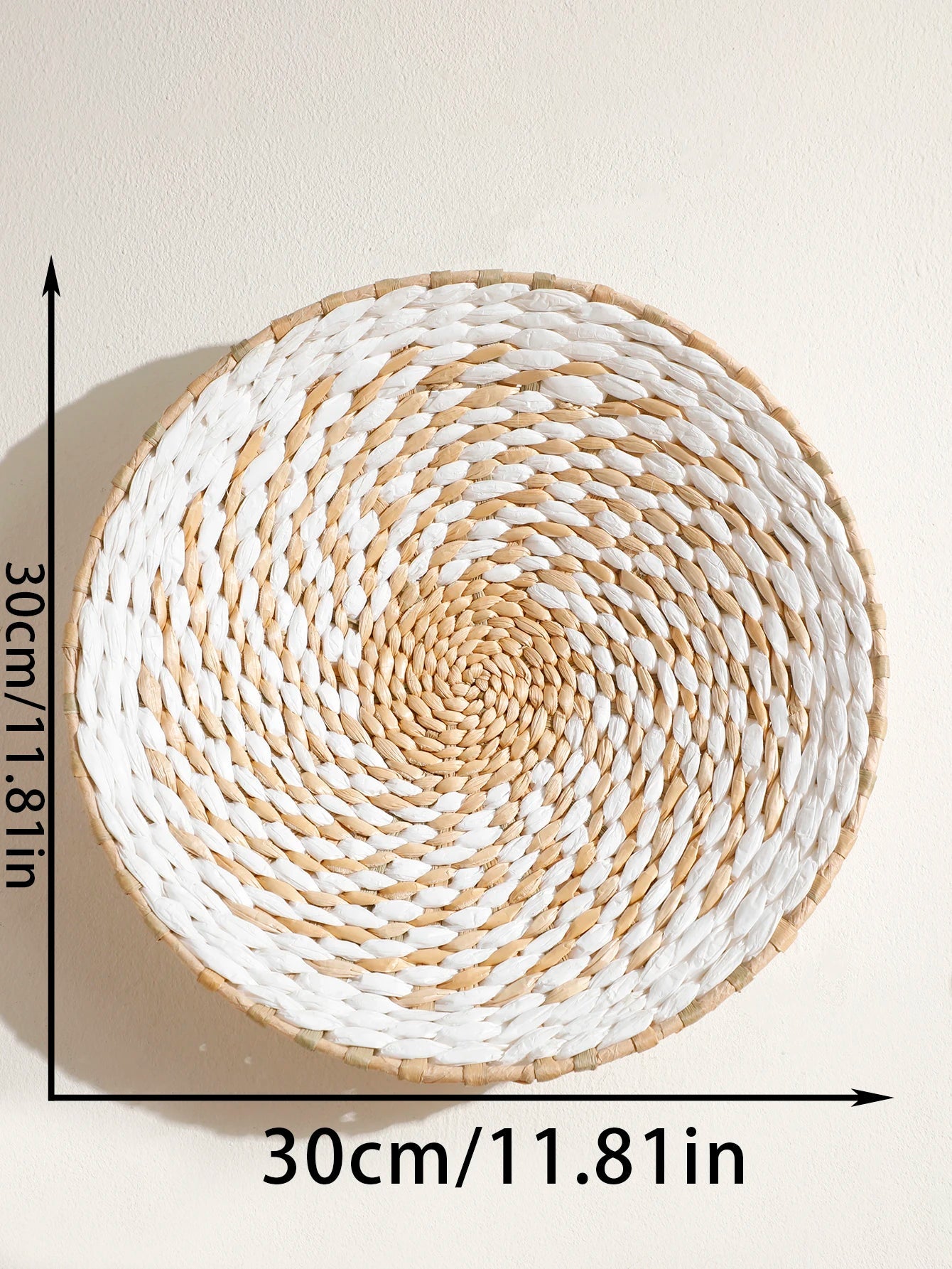 Handmade Seagrass Boho Wall Basket