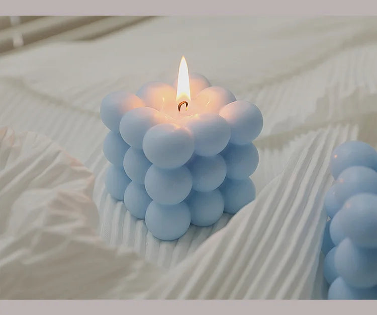 Handmade Soy Bubble Cube Candle