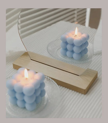 Handmade Soy Bubble Cube Candle