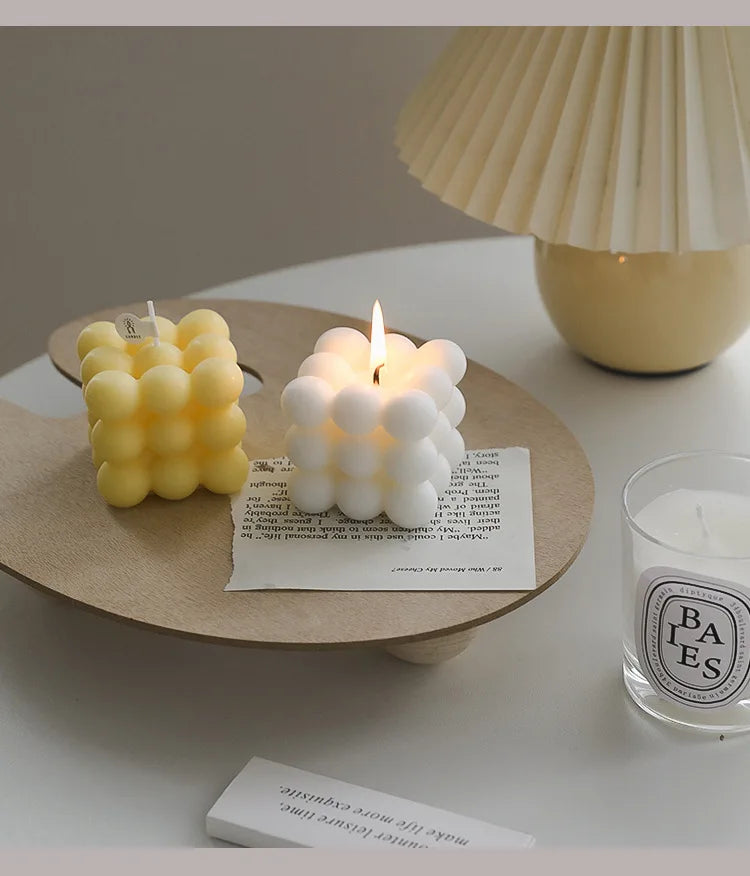 Handmade Soy Bubble Cube Candle