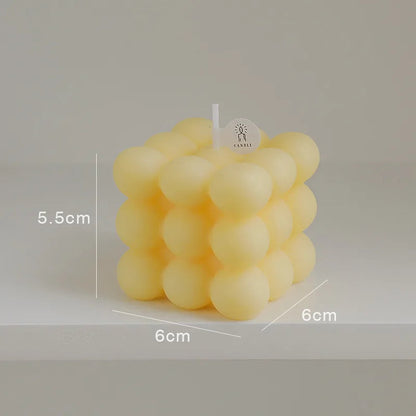 Handmade Soy Bubble Cube Candle