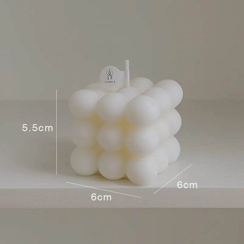 Handmade Soy Bubble Cube Candle