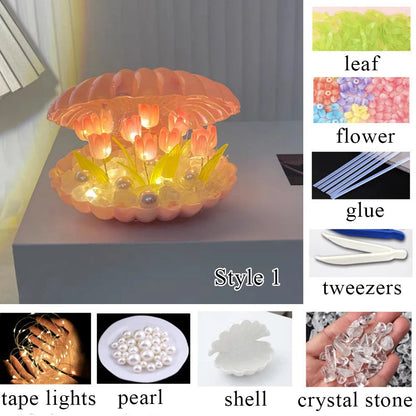 Handmade Tulip LED Night Light