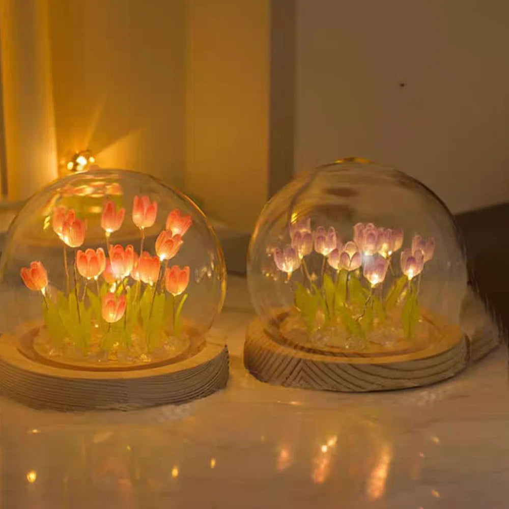 Handmade Tulip LED Night Light