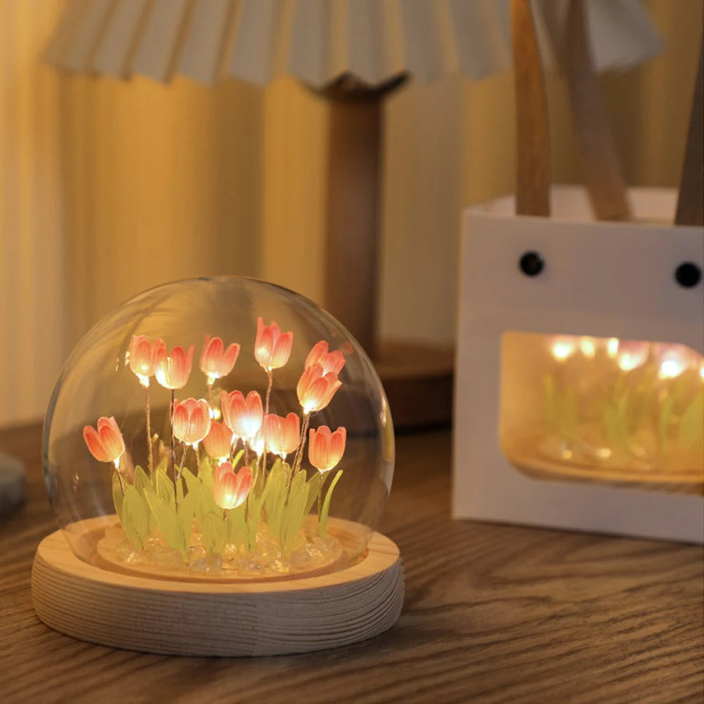 Handmade Tulip LED Night Light