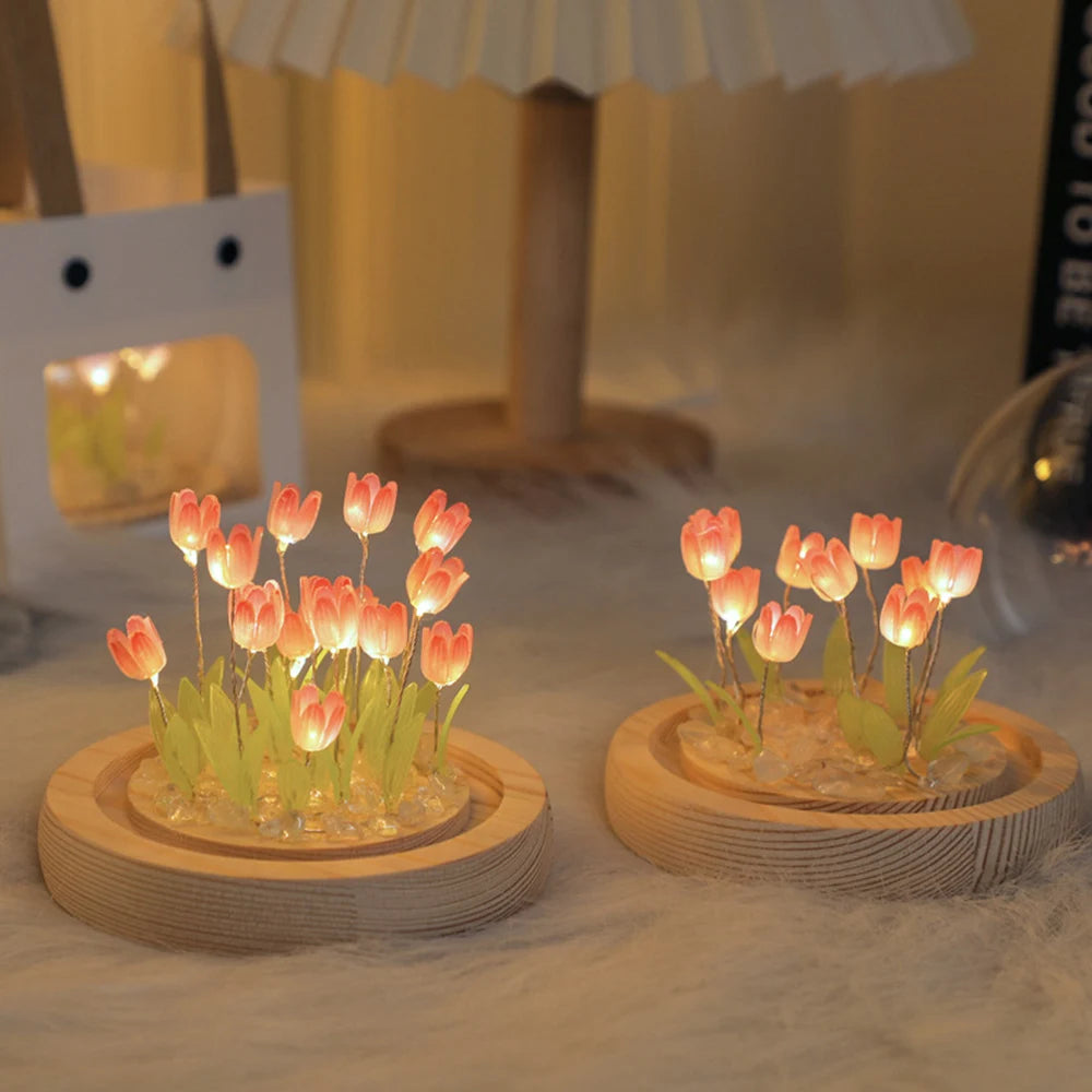 Handmade Tulip LED Night Light