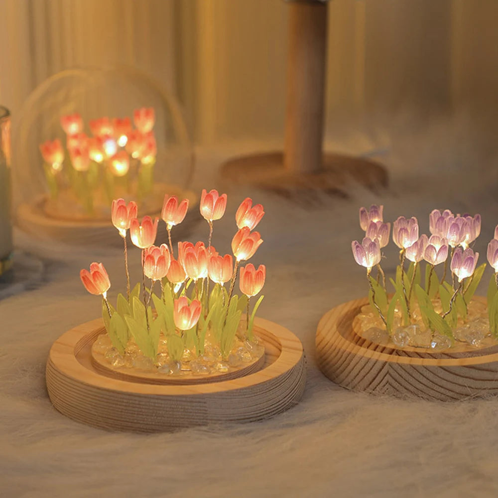 Handmade Tulip LED Night Light