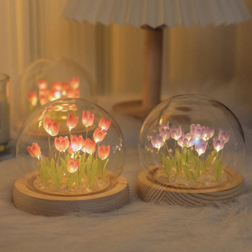 Handmade Tulip LED Night Light