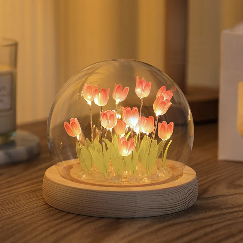 Handmade Tulip LED Night Light