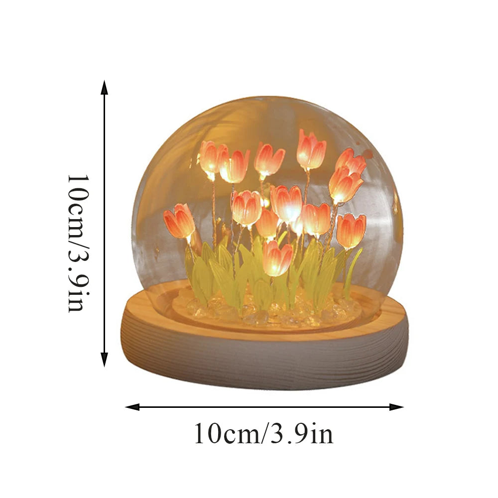 Handmade Tulip LED Night Light