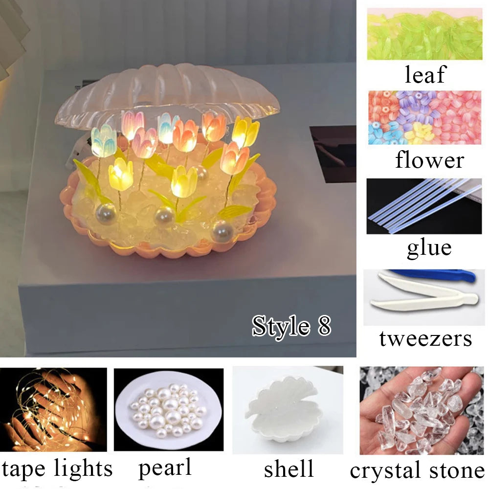 Handmade Tulip LED Night Light