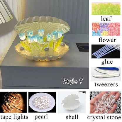 Handmade Tulip LED Night Light