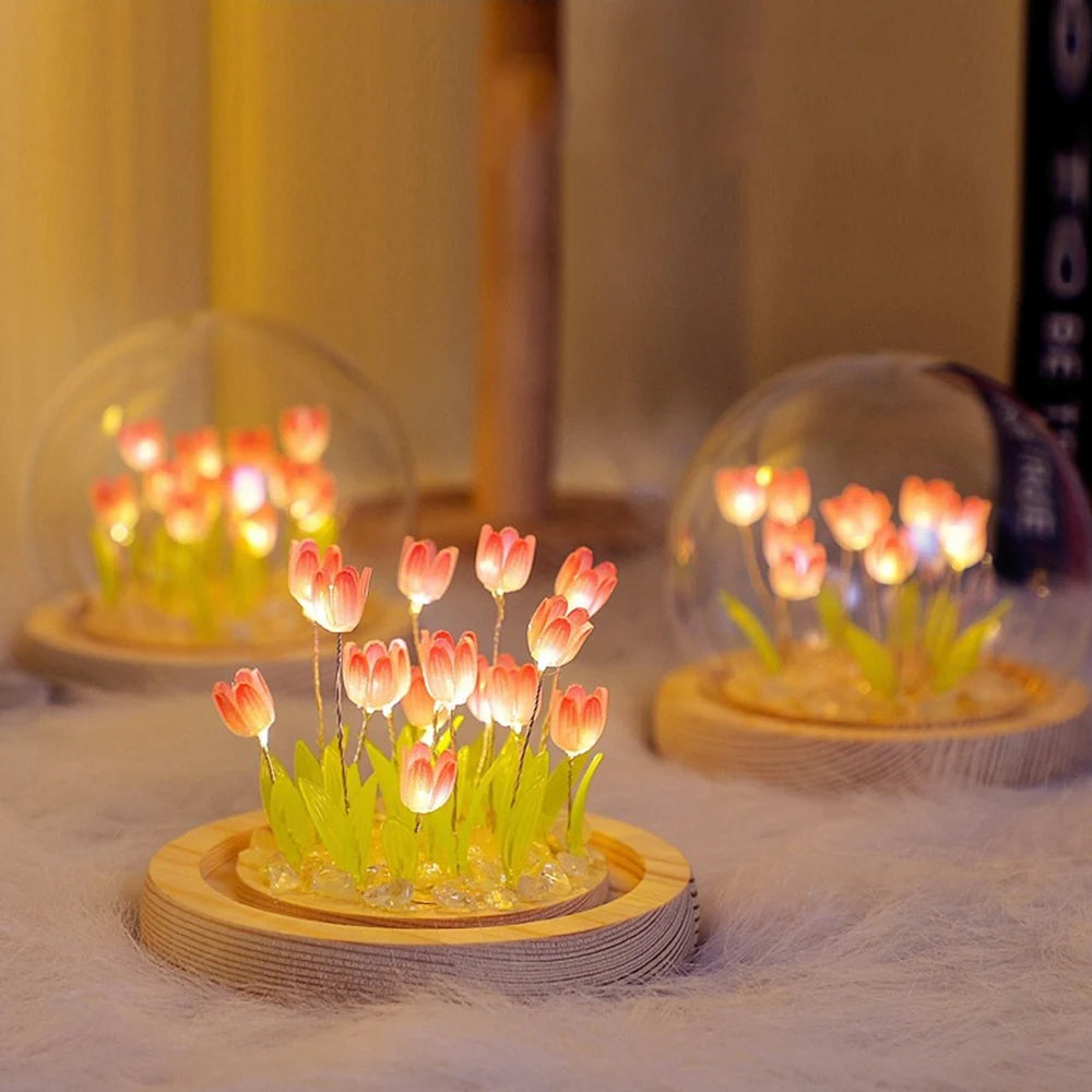 Handmade Tulip LED Night Light