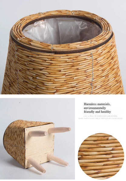 Handmade Vintage Bamboo Rattan Planter